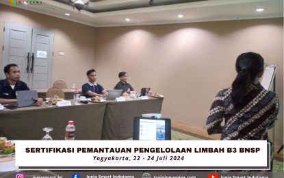 Sertifikasi Pemantauan Pengelolaan Limbah B3 BNSP